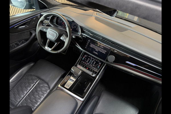 Audi RSQ8 4.0 TFSI RS Q8 quattro PANO|CARBON|KERAMISCH|B&O|MASSAGE|SOFTCLOSE|360CAM|MEMORY|KEYLESS|DEALER ONDERHOUDEN|600PK|BOMVOL