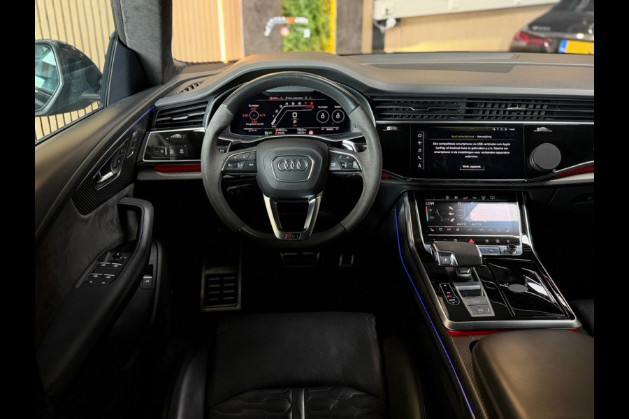 Audi RSQ8 4.0 TFSI RS Q8 quattro PANO|CARBON|KERAMISCH|B&O|MASSAGE|SOFTCLOSE|360CAM|MEMORY|KEYLESS|DEALER ONDERHOUDEN|600PK|BOMVOL