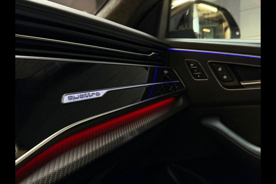 Audi RSQ8 4.0 TFSI RS Q8 quattro PANO|CARBON|KERAMISCH|B&O|MASSAGE|SOFTCLOSE|360CAM|MEMORY|KEYLESS|DEALER ONDERHOUDEN|600PK|BOMVOL