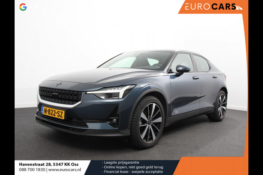 Polestar 2 Standard Range Single Motor 63kWh Climate control Cruise control Panorama dak Parkeersensoren + Camera Trekhaak Voorstoelen verwarmd Apple Carplay/ Android Auto