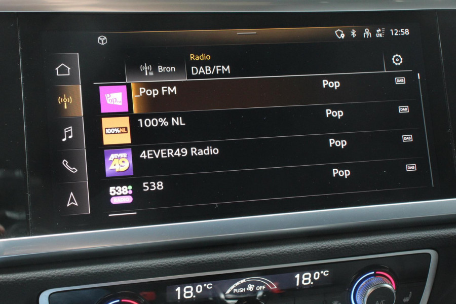 Audi Q3 Sportback 35 TFSI 150pk S-tronic Prestige Navigatie Apple Carplay/Android Auto Parkeersensoren Adaptieve Cruise Control Stoelverwarming Ledverlichting Virtual Cockpit Climate Control