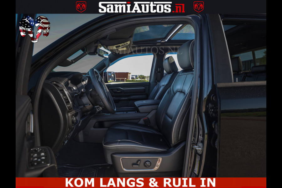 Dodge Ram HULK 5.7 V8 402PK | LIMITED EDITION | HUD | LUCHTVERING | BLACK ON BLACK | STRIPING | WIDE BODY | BREDE WIELEN | BOM VOL CREW CAB DUBBELE CAINE 5 PERSOONS UITVOERING | TOP STAAT |