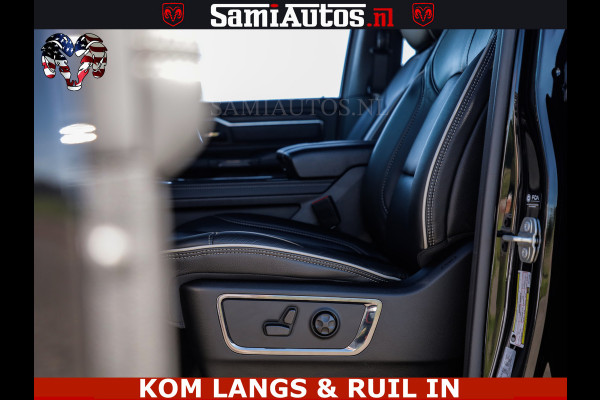 Dodge Ram HULK 5.7 V8 402PK | LIMITED EDITION | HUD | LUCHTVERING | BLACK ON BLACK | STRIPING | WIDE BODY | BREDE WIELEN | BOM VOL CREW CAB DUBBELE CAINE 5 PERSOONS UITVOERING | TOP STAAT |