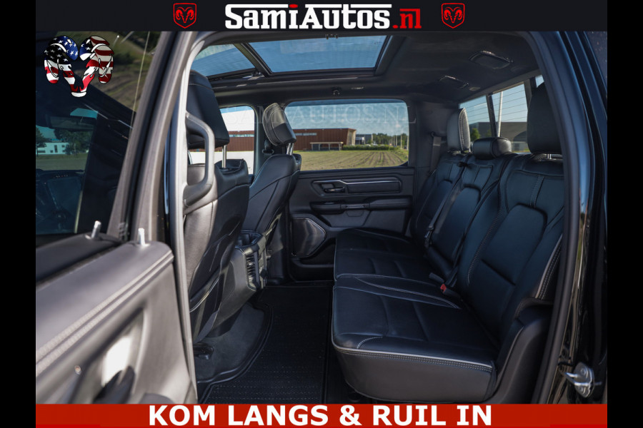 Dodge Ram HULK 5.7 V8 402PK | LIMITED EDITION | HUD | LUCHTVERING | BLACK ON BLACK | STRIPING | WIDE BODY | BREDE WIELEN | BOM VOL CREW CAB DUBBELE CAINE 5 PERSOONS UITVOERING | TOP STAAT |