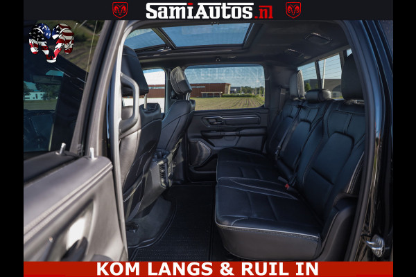 Dodge Ram HULK 5.7 V8 402PK | LIMITED EDITION | HUD | LUCHTVERING | BLACK ON BLACK | STRIPING | WIDE BODY | BREDE WIELEN | BOM VOL CREW CAB DUBBELE CAINE 5 PERSOONS UITVOERING | TOP STAAT |
