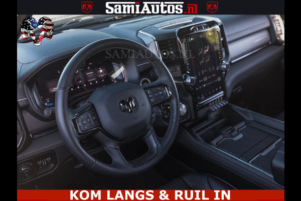 Dodge Ram HULK 5.7 V8 402PK | LIMITED EDITION | HUD | LUCHTVERING | BLACK ON BLACK | STRIPING | WIDE BODY | BREDE WIELEN | BOM VOL CREW CAB DUBBELE CAINE 5 PERSOONS UITVOERING | TOP STAAT |