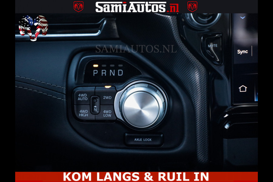Dodge Ram HULK 5.7 V8 402PK | LIMITED EDITION | HUD | LUCHTVERING | BLACK ON BLACK | STRIPING | WIDE BODY | BREDE WIELEN | BOM VOL CREW CAB DUBBELE CAINE 5 PERSOONS UITVOERING | TOP STAAT |