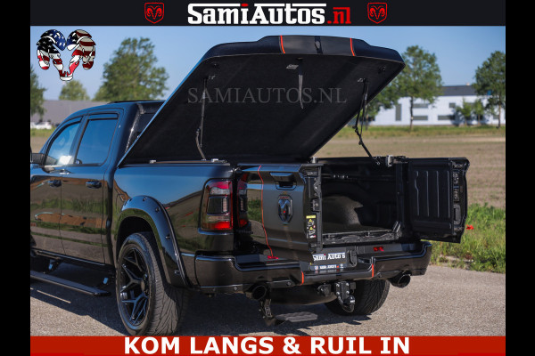 Dodge Ram HULK 5.7 V8 402PK | LIMITED EDITION | HUD | LUCHTVERING | BLACK ON BLACK | STRIPING | WIDE BODY | BREDE WIELEN | BOM VOL CREW CAB DUBBELE CAINE 5 PERSOONS UITVOERING | TOP STAAT |