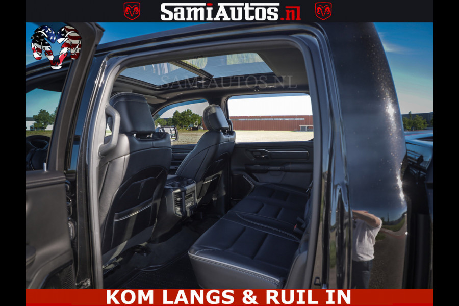 Dodge Ram HULK 5.7 V8 402PK | LIMITED EDITION | HUD | LUCHTVERING | BLACK ON BLACK | STRIPING | WIDE BODY | BREDE WIELEN | BOM VOL CREW CAB DUBBELE CAINE 5 PERSOONS UITVOERING | TOP STAAT |