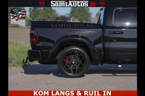 Dodge Ram HULK 5.7 V8 402PK | LIMITED EDITION | HUD | LUCHTVERING | BLACK ON BLACK | STRIPING | WIDE BODY | BREDE WIELEN | BOM VOL CREW CAB DUBBELE CAINE 5 PERSOONS UITVOERING | TOP STAAT |