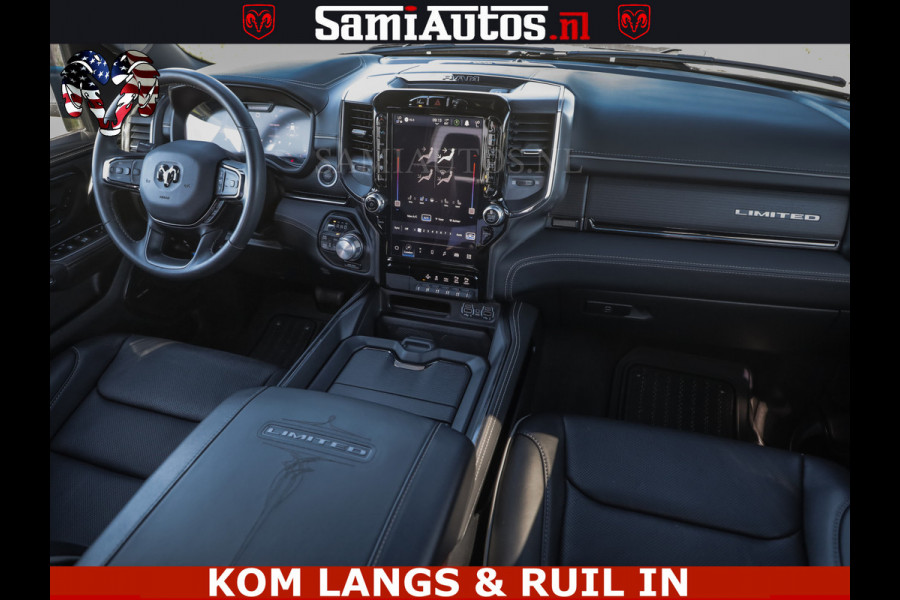 Dodge Ram HULK 5.7 V8 402PK | LIMITED EDITION | HUD | LUCHTVERING | BLACK ON BLACK | STRIPING | WIDE BODY | BREDE WIELEN | BOM VOL CREW CAB DUBBELE CAINE 5 PERSOONS UITVOERING | TOP STAAT |