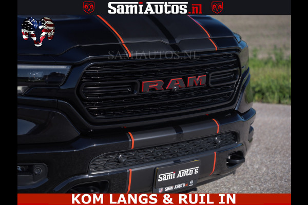 Dodge Ram HULK 5.7 V8 402PK | LIMITED EDITION | HUD | LUCHTVERING | BLACK ON BLACK | STRIPING | WIDE BODY | BREDE WIELEN | BOM VOL CREW CAB DUBBELE CAINE 5 PERSOONS UITVOERING | TOP STAAT |