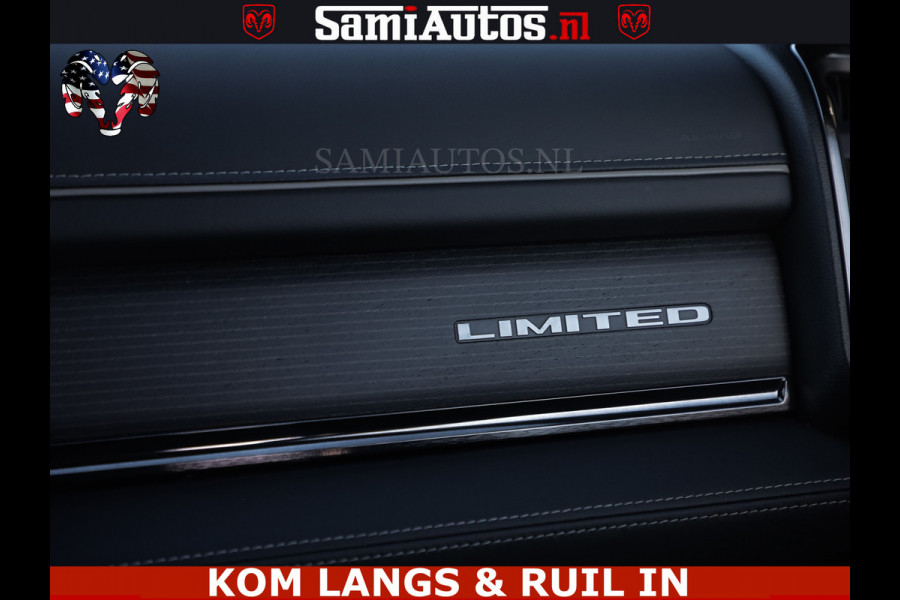 Dodge Ram HULK 5.7 V8 402PK | LIMITED EDITION | HUD | LUCHTVERING | BLACK ON BLACK | STRIPING | WIDE BODY | BREDE WIELEN | BOM VOL CREW CAB DUBBELE CAINE 5 PERSOONS UITVOERING | TOP STAAT |