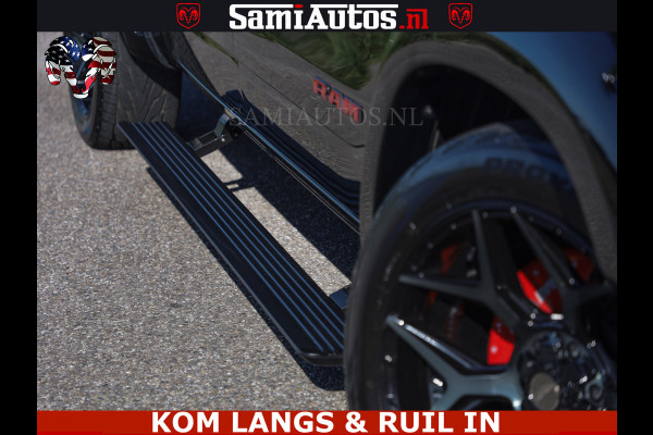 Dodge Ram HULK 5.7 V8 402PK | LIMITED EDITION | HUD | LUCHTVERING | BLACK ON BLACK | STRIPING | WIDE BODY | BREDE WIELEN | BOM VOL CREW CAB DUBBELE CAINE 5 PERSOONS UITVOERING | TOP STAAT |