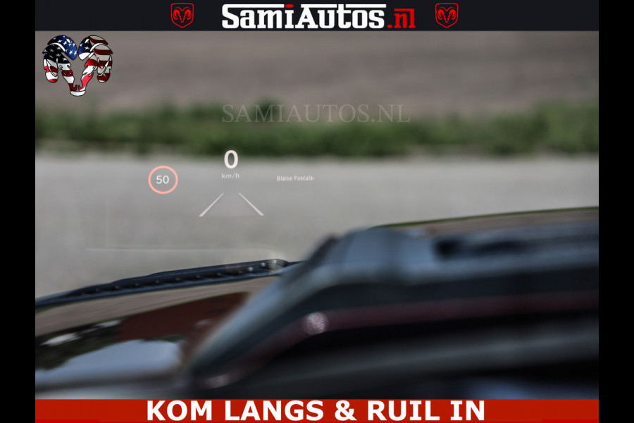 Dodge Ram HULK 5.7 V8 402PK | LIMITED EDITION | HUD | LUCHTVERING | BLACK ON BLACK | STRIPING | WIDE BODY | BREDE WIELEN | BOM VOL CREW CAB DUBBELE CAINE 5 PERSOONS UITVOERING | TOP STAAT |