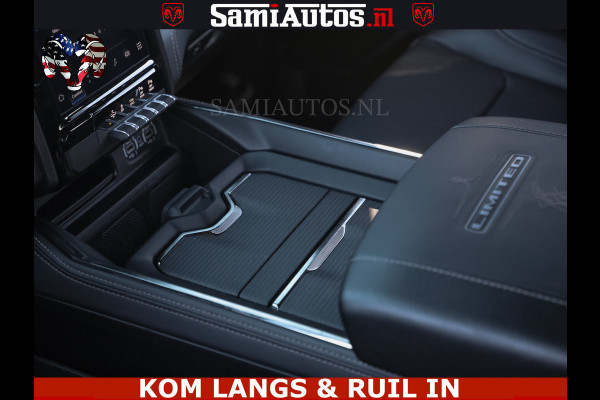 Dodge Ram HULK 5.7 V8 402PK | LIMITED EDITION | HUD | LUCHTVERING | BLACK ON BLACK | STRIPING | WIDE BODY | BREDE WIELEN | BOM VOL CREW CAB DUBBELE CAINE 5 PERSOONS UITVOERING | TOP STAAT |
