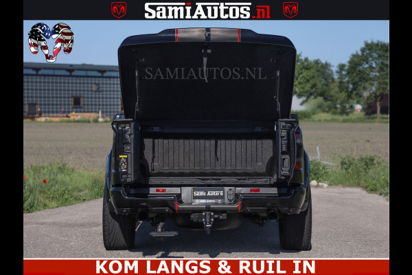 Dodge Ram HULK 5.7 V8 402PK | LIMITED EDITION | HUD | LUCHTVERING | BLACK ON BLACK | STRIPING | WIDE BODY | BREDE WIELEN | BOM VOL CREW CAB DUBBELE CAINE 5 PERSOONS UITVOERING | TOP STAAT |