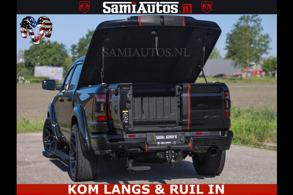 Dodge Ram HULK 5.7 V8 402PK | LIMITED EDITION | HUD | LUCHTVERING | BLACK ON BLACK | STRIPING | WIDE BODY | BREDE WIELEN | BOM VOL CREW CAB DUBBELE CAINE 5 PERSOONS UITVOERING | TOP STAAT |