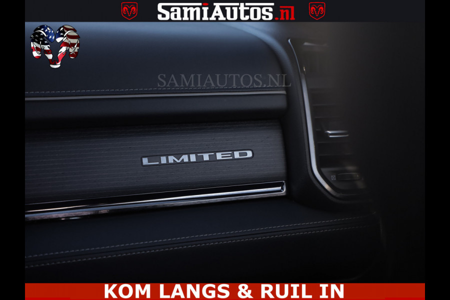 Dodge Ram HULK 5.7 V8 402PK | LIMITED EDITION | HUD | LUCHTVERING | BLACK ON BLACK | STRIPING | WIDE BODY | BREDE WIELEN | BOM VOL CREW CAB DUBBELE CAINE 5 PERSOONS UITVOERING | TOP STAAT |