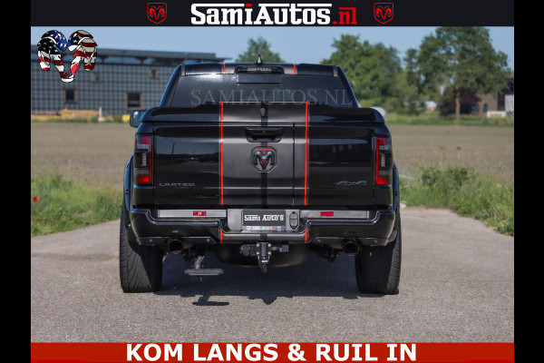 Dodge Ram HULK 5.7 V8 402PK | LIMITED EDITION | HUD | LUCHTVERING | BLACK ON BLACK | STRIPING | WIDE BODY | BREDE WIELEN | BOM VOL CREW CAB DUBBELE CAINE 5 PERSOONS UITVOERING | TOP STAAT |
