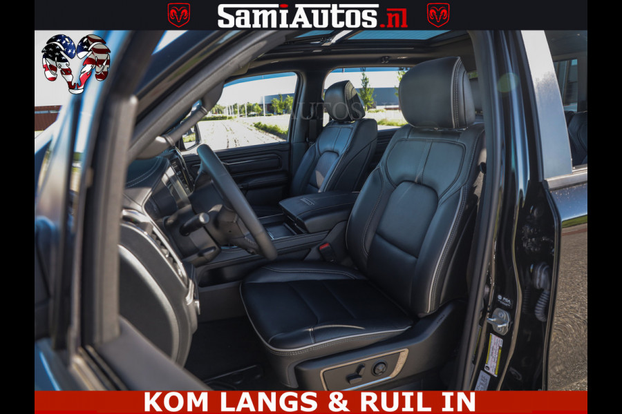 Dodge Ram HULK 5.7 V8 402PK | LIMITED EDITION | HUD | LUCHTVERING | BLACK ON BLACK | STRIPING | WIDE BODY | BREDE WIELEN | BOM VOL CREW CAB DUBBELE CAINE 5 PERSOONS UITVOERING | TOP STAAT |