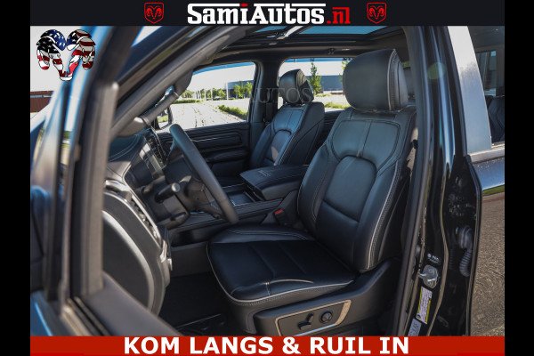 Dodge Ram HULK 5.7 V8 402PK | LIMITED EDITION | HUD | LUCHTVERING | BLACK ON BLACK | STRIPING | WIDE BODY | BREDE WIELEN | BOM VOL CREW CAB DUBBELE CAINE 5 PERSOONS UITVOERING | TOP STAAT |