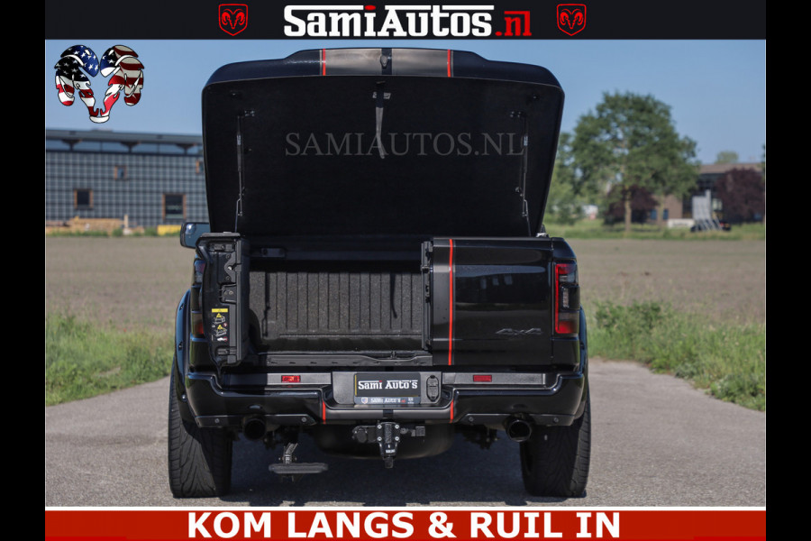Dodge Ram HULK 5.7 V8 402PK | LIMITED EDITION | HUD | LUCHTVERING | BLACK ON BLACK | STRIPING | WIDE BODY | BREDE WIELEN | BOM VOL CREW CAB DUBBELE CAINE 5 PERSOONS UITVOERING | TOP STAAT |