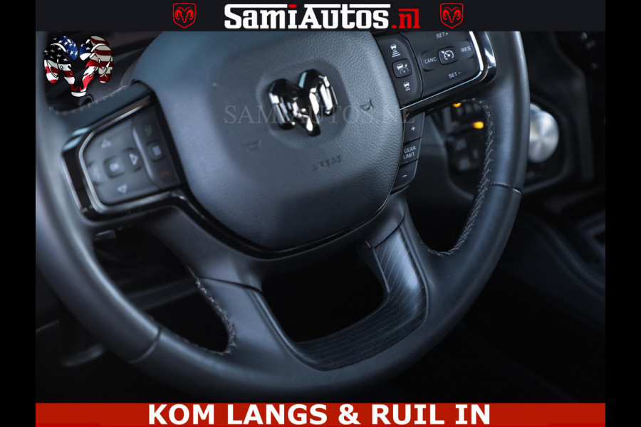 Dodge Ram HULK 5.7 V8 402PK | LIMITED EDITION | HUD | LUCHTVERING | BLACK ON BLACK | STRIPING | WIDE BODY | BREDE WIELEN | BOM VOL CREW CAB DUBBELE CAINE 5 PERSOONS UITVOERING | TOP STAAT |