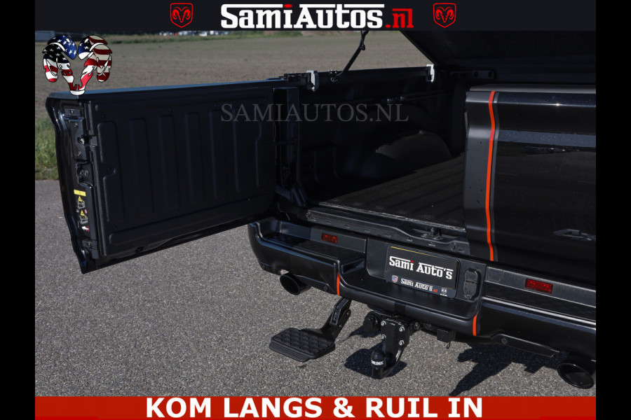 Dodge Ram HULK 5.7 V8 402PK | LIMITED EDITION | HUD | LUCHTVERING | BLACK ON BLACK | STRIPING | WIDE BODY | BREDE WIELEN | BOM VOL CREW CAB DUBBELE CAINE 5 PERSOONS UITVOERING | TOP STAAT |
