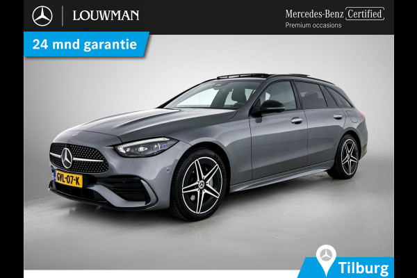 Mercedes-Benz C-Klasse Estate 300 e AMG Lichtmetalen velgen | Parking support | Navigatie | camera achter | Inclusief 24 maanden MB Certified garantie voor Europa.
