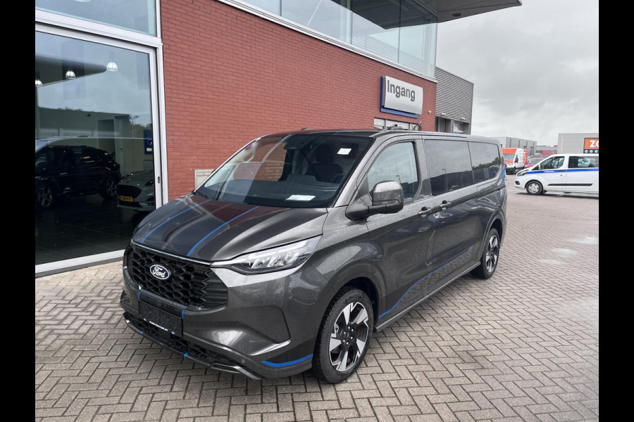 Ford Transit Custom 320 2.5 PHEV L2H1 Sport DC 233pk Incl BTW en BPM | Dubbele Cabine | Stoelverwarming | Achteruitrijcamera | Achterklep