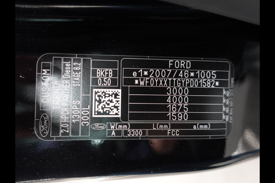 Ford Transit Custom 300 2.0 TDCI L2H1 Trend Automaat Airco Navigatie Cruise Parkeersensoren Camera Trekhaak
