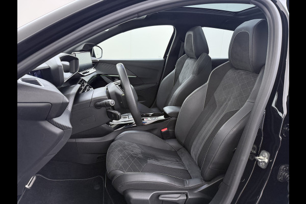 Peugeot e-208 EV GT 350 50kWh Soh 94% Panoramadak Adap.Cruise Stoelverwarming 3D-Navi 360°Camera Ecc Android Auto Apple Carplay Pdc Lmv Privacy Glas Led DAB Bluetooth Regen-Lichtsensor DAB+ Dealeronderhouden