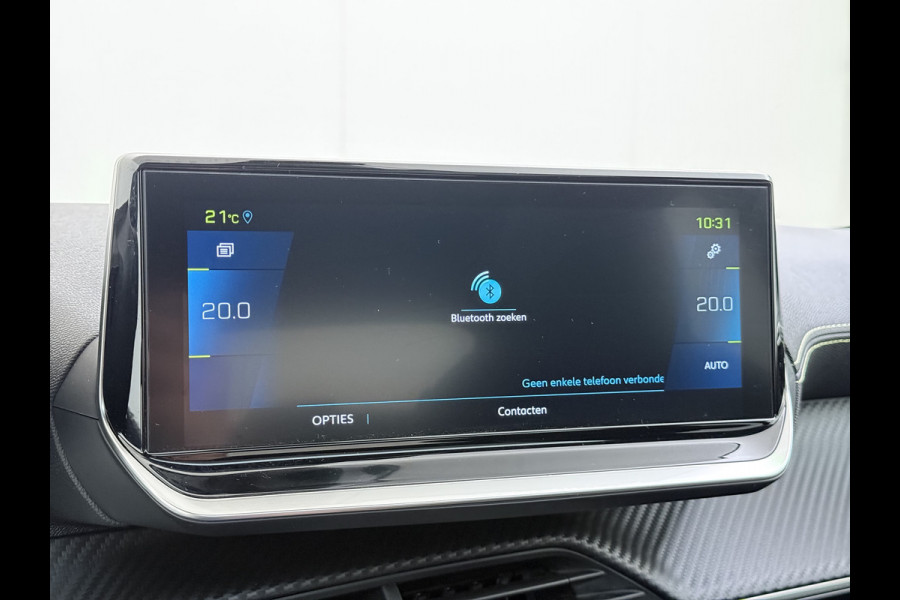 Peugeot e-208 EV GT 350 50kWh Soh 94% Panoramadak Adap.Cruise Stoelverwarming 3D-Navi 360°Camera Ecc Android Auto Apple Carplay Pdc Lmv Privacy Glas Led DAB Bluetooth Regen-Lichtsensor DAB+ Dealeronderhouden