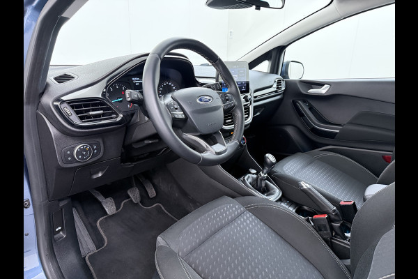 Ford Fiesta 1.0T 126PK Titanium Apple Carplay Android Navi LM Airco Stoelverwarming Apps Voorruitverwarming Wifi Mistlampen Chroompack TCS Led Lmv Lane Assist Isofix TCS EAB Hill-Start-Assist Ford-Pass-Connect LED