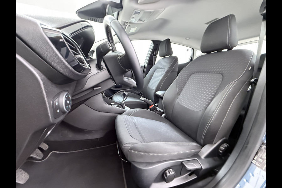 Ford Fiesta 1.0T 126PK Titanium Apple Carplay Android Navi LM Airco Stoelverwarming Apps Voorruitverwarming Wifi Mistlampen Chroompack TCS Led Lmv Lane Assist Isofix TCS EAB Hill-Start-Assist Ford-Pass-Connect LED