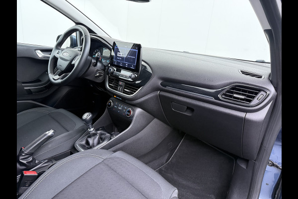 Ford Fiesta 1.0T 126PK Titanium Apple Carplay Android Navi LM Airco Stoelverwarming Apps Voorruitverwarming Wifi Mistlampen Chroompack TCS Led Lmv Lane Assist Isofix TCS EAB Hill-Start-Assist Ford-Pass-Connect LED