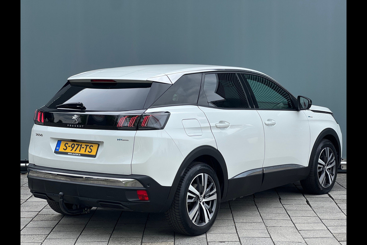 Peugeot 3008 BWJ 2023 | 1.6 HYbrid 225PK Allure Pack Bus | TREKHAAK | 18'' LMV | CARPLAY | CAMERA A | CLIMA | NAVI | LEDER/STOF |