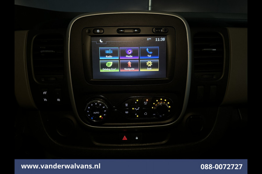 Renault Trafic 1.6 dCi 126pk L2H1 Euro6 Airco | Imperiaal | Navigatie | Camera | Trekhaak Cruisecontrol, Parkeersensoren, Bijrijdersbank