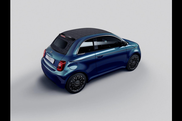 Fiat 500 Hybrid La Prima Cabrio | Clima | LED | PDC | JBL Premium Audio | 17" | Camera | Canneloni Ivory/Piombo interieur