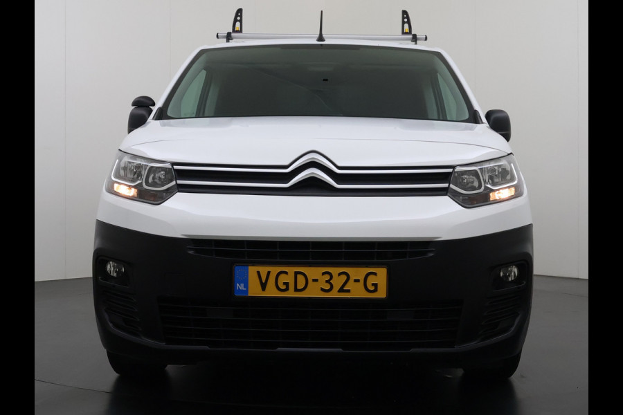 Citroën Berlingo 1.5 HDI Navi* Laadruimte-Airco Trekhaak Apple Carplay Android Auto Cruise Control Pdc Club Dakdragers Schuifdeur Betonplex Vloer Wandbetimmering 1.230KG Trekgewicht Euro 6