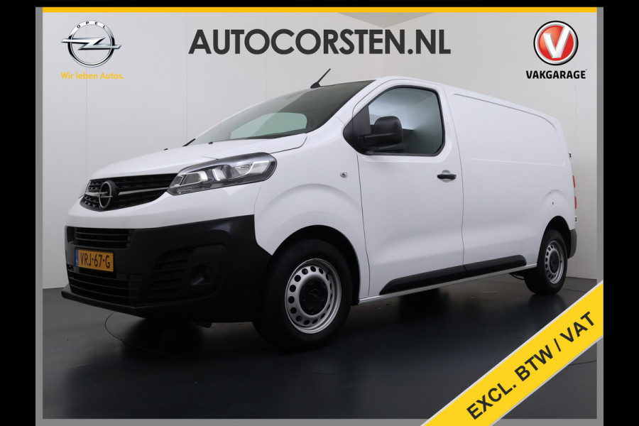 Opel Vivaro 2.0CDTI 145pk L2H1 3-Pers. Trekhaak Euro 6 Navi Apple Carplay Android Auto Airco Cruise Control Pdc Edition Regen-Lichtsensor Betonplex Vloer Wandbetimmering Schuifdeur 2.500KG Trekgewicht Origineel Nederlandse Bus
