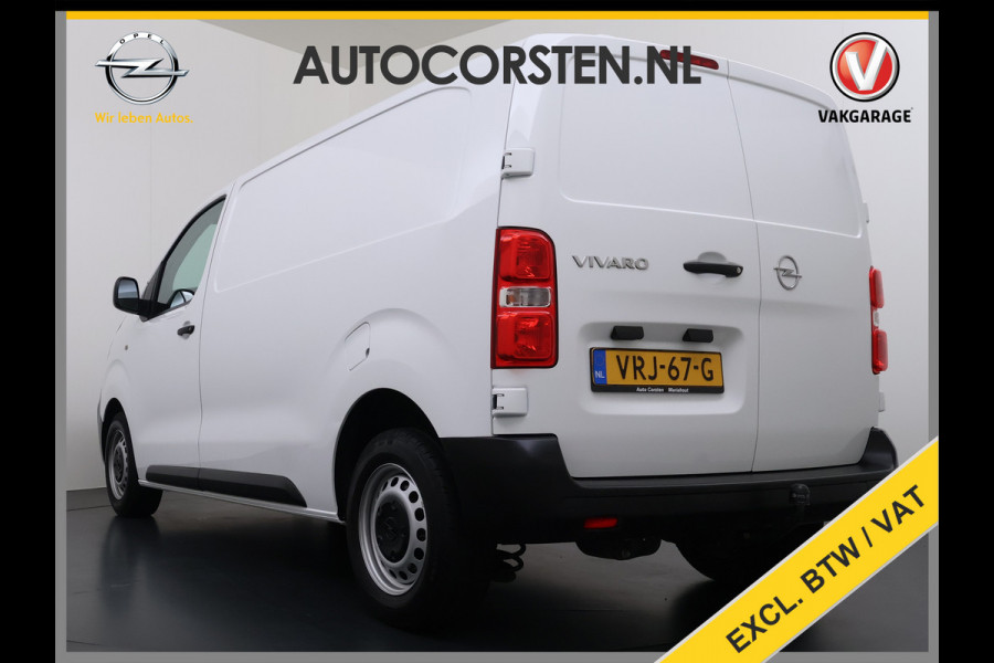 Opel Vivaro 2.0CDTI 145pk L2H1 3-Pers. Trekhaak Euro 6 Navi Apple Carplay Android Auto Airco Cruise Control Pdc Edition Regen-Lichtsensor Betonplex Vloer Wandbetimmering Schuifdeur 2.500KG Trekgewicht Origineel Nederlandse Bus