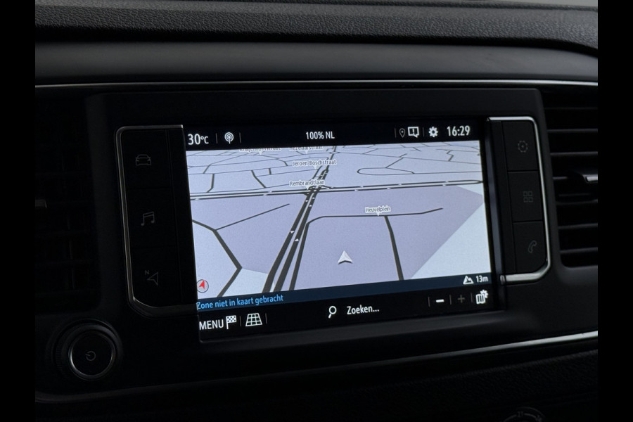 Opel Vivaro 2.0CDTI 145pk L2H1 3-Pers. Trekhaak Euro 6 Navi Apple Carplay Android Auto Airco Cruise Control Pdc Edition Regen-Lichtsensor Betonplex Vloer Wandbetimmering Schuifdeur 2.500KG Trekgewicht Origineel Nederlandse Bus