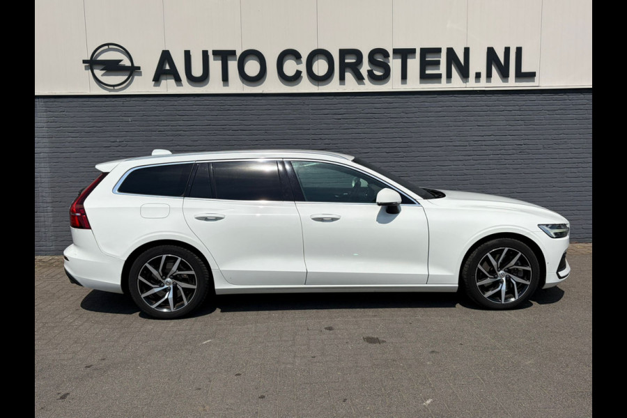 Volvo V60 2.0 T5 251PK Aut. Leder Wegkl.Trekhaak Navi Ecc Adap.Cruise Contourstoelen Apple CarPlay Android Auto Bordherk. High Performance Elek.Stoelen+Memory Elek.Achterklep Privacy Glas Lmv 18" Regensensor 1.800KG Trekgewicht Origineel Nederlandse Auto