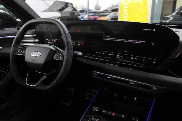 Audi A6 Avant 2.0 e-Hybrid Quattro S-Line | Spoilerpakket | Achteras besturing | Alcantara/Leder | Zwenkbare Trekhaak | 360 | Nieuw