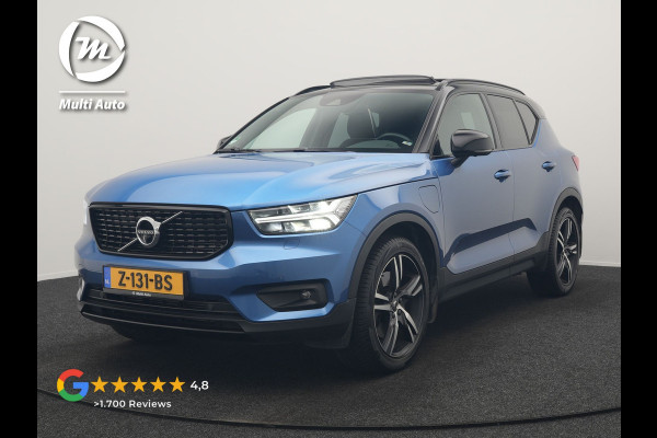 Volvo XC40 T5 Twin Engine R-Design PHEV 262pk | Trekhaak Af Fabriek | Panodak | Adaptive Cruise | 360 Camera | Harman / Kardon | Alcantara Sportstoelen Memory & Verwarmd | Apple Carplay | Stuur Verwarmd | Keyless | Blis | 19"L.M | Plug In Hybrid |