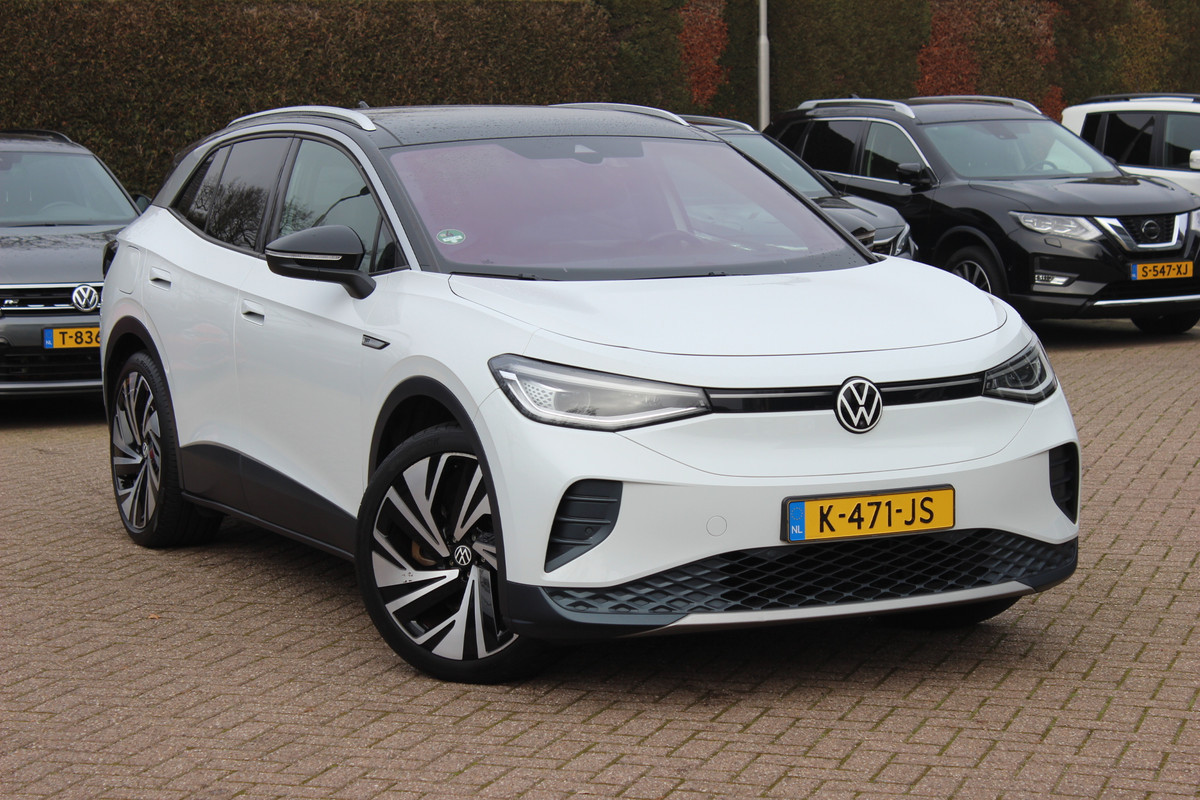 Volkswagen ID.4 Max 77 kWh / SOH 90,1% / Full option! / warmtepomp/  Panoramadak / Camera / Head-up / Keyless / 20'' / ACC / Dodehoek / Elektr. stoelen / Massage / Navigatie / Stuurverwarming