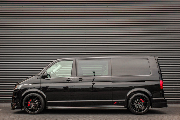 Volkswagen Transporter 2.0 TDI L2H1 150PK BULLI DC DUBBEL CABINE / LEIGHTONVANS BODYKIT / FULL OPTIONS / LEDER / FULL BLACK /APPLE