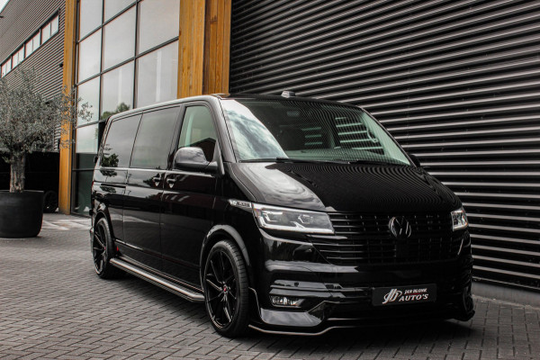 Volkswagen Transporter 2.0 TDI L2H1 150PK BULLI DC DUBBEL CABINE / LEIGHTONVANS BODYKIT / FULL OPTIONS / LEDER / FULL BLACK /APPLE
